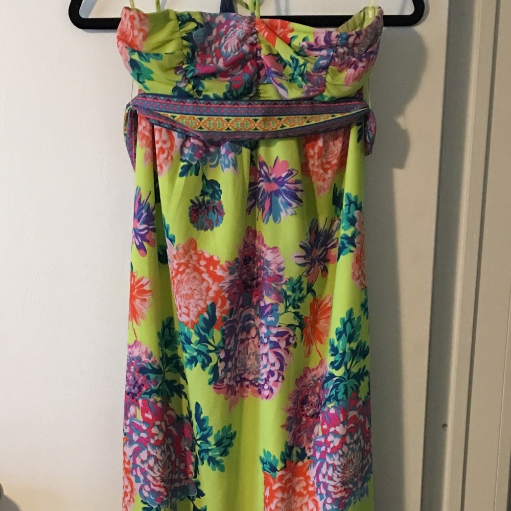 Floor length floral dress perfect for weddings!